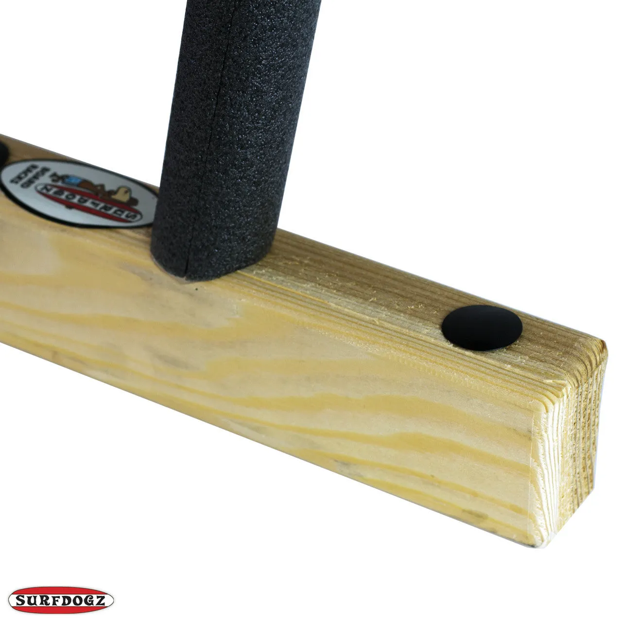 SUP Wall Rack - Triple Wooden Rough 'n' Ready