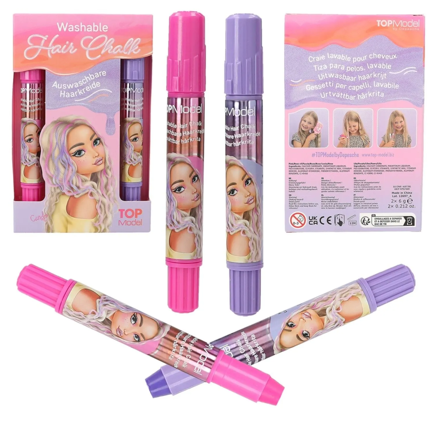 TOPModel Hair Chalk Set BEAUTY and ME