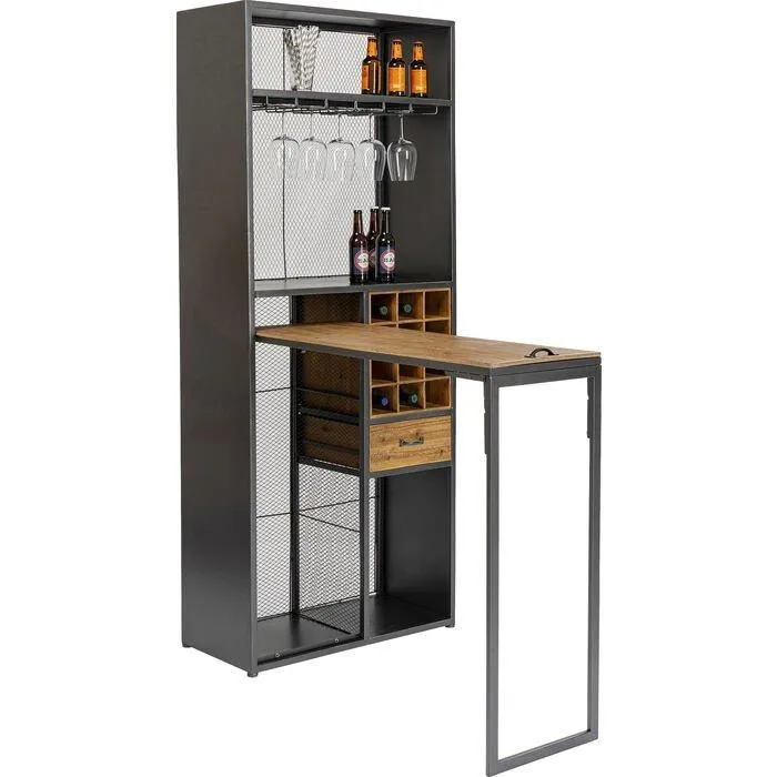 Vinoteca Industrial Bar Cabinet