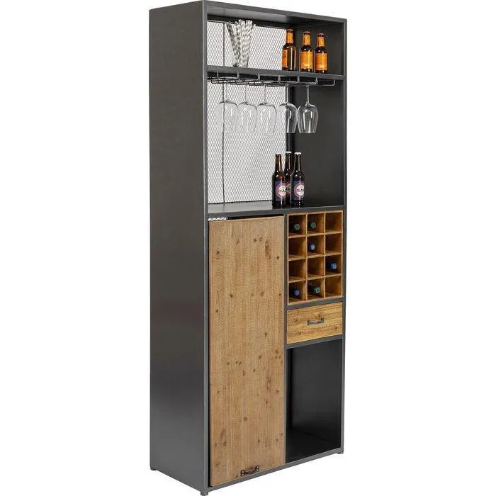 Vinoteca Industrial Bar Cabinet