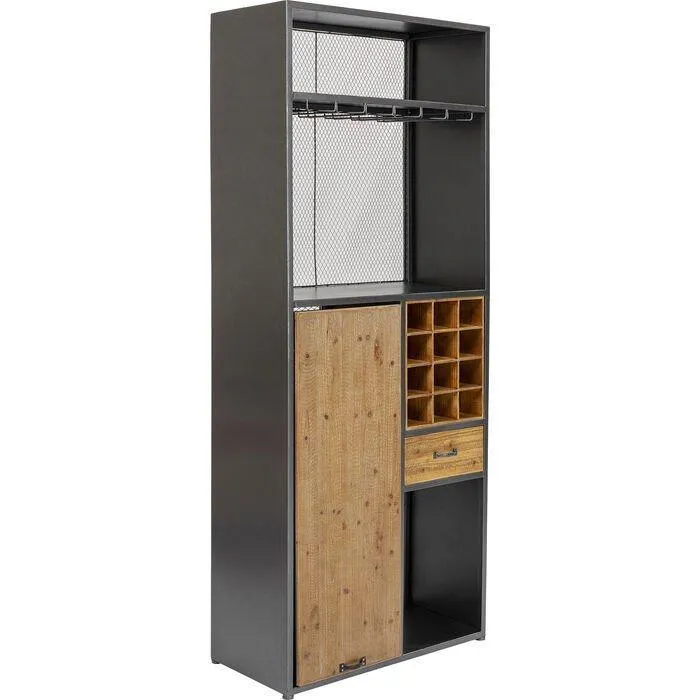 Vinoteca Industrial Bar Cabinet