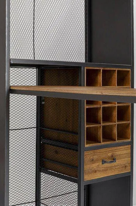 Vinoteca Industrial Bar Cabinet
