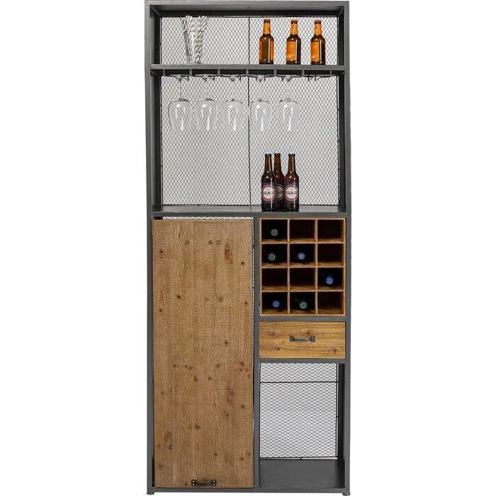 Vinoteca Industrial Bar Cabinet