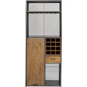 Vinoteca Industrial Bar Cabinet