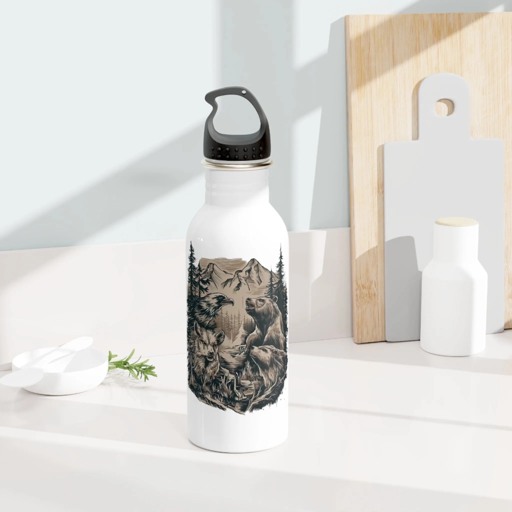 Wildlife Stainless Steel Water Bottle